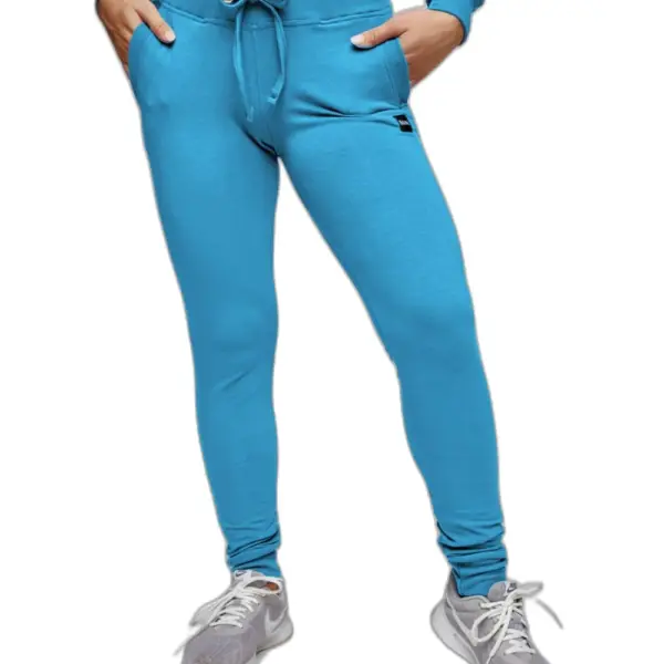 Body Move - Παντελόνι φούτερ με μανσέτα 1019 Σιέλ