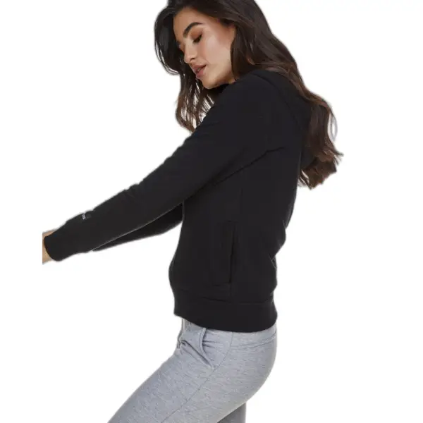 Body Move - Ζακέτα φούτερ με κουκούλα 1120 Μαύρο 1020#B