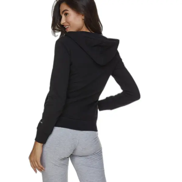 Body Move - Ζακέτα φούτερ με κουκούλα 1120 Μαύρο 1020#B