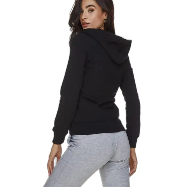 Body Move - Ζακέτα φούτερ με κουκούλα 1120 Μαύρο 1020#B