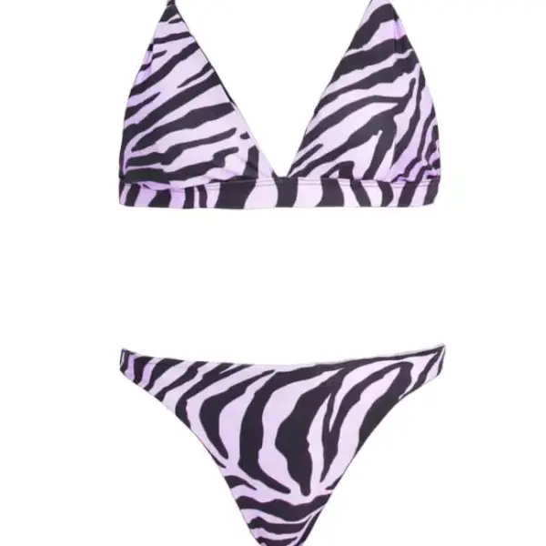 gigi bikinis Μαγιό Σετ Μπικίνι Τριγωνάκι zebra print 3555542 Λιλά