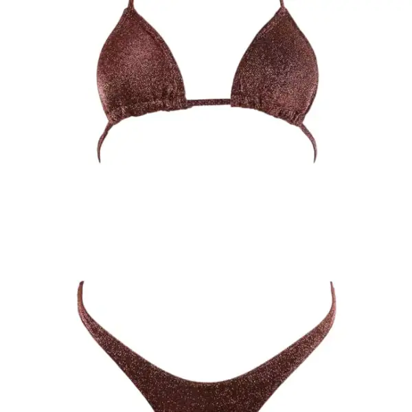 gigi bikinis Μαγιό Σετ Μπικίνι lurex 3862114 Καφέ