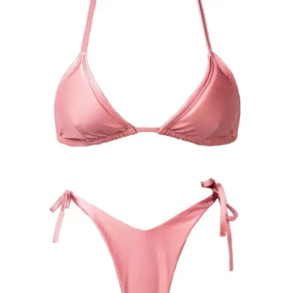 gigi bikinis Μαγιό Μπικίνι Τριγωνάκι με Δέσιμο 3870907 Ροζ