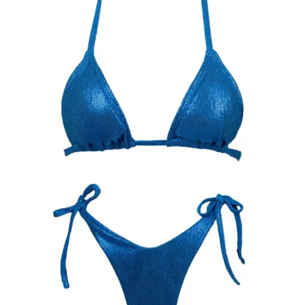 gigi bikinis Μαγιό Μπικίνι Τριγωνάκι με Δέσιμο 3879606 Μπλε