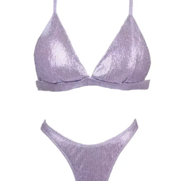 gigi bikinis Μαγιό Σετ Μπικίνι Μονόχρωμο 3879842 Λιλά