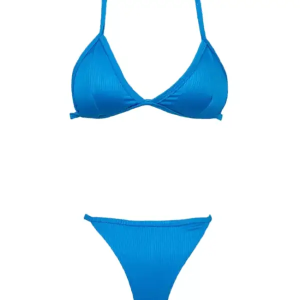 gigi bikinis Μαγιό Μπικίνι Ριπ Ψηλόμεσο 3883406 Μπλε