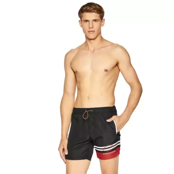 karl lagerfeld Ανδρικό Μαγιό Σορτς kl22mbm05 black Μαύρο