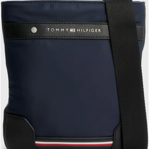 Tommy Hilfiger - Ανδρική Τσάντα Ώμου / Χιαστί Th Central Repreve® Mini Crossover AM0AM11298-DW6 σε Μπλε χρώμα