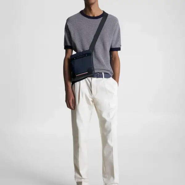 Tommy Hilfiger - Ανδρική Τσάντα Ώμου / Χιαστί Th Central Repreve® Mini Crossover AM0AM11298-DW6 σε Μπλε χρώμα AM0AM11298-DW6