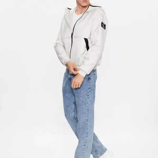 calvin klein Ανδρικό Χειμωνιάτικο Μπουφάν j30j323462 acf Εκρού