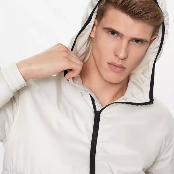 calvin klein Ανδρικό Χειμωνιάτικο Μπουφάν j30j323462 acf Εκρού