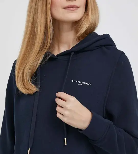 tommy hilfiger Γυναικείo Φούτερ με Κουκούλα 1985 collection hoody ww0ww40274 dw5 Μπλε Σκούρο