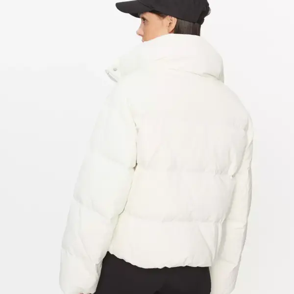 calvin klein Κοντό Γυναικείο puffer Μπουφάν για Χειμώνα down soft touch label j20j222235 ybi Λευκό