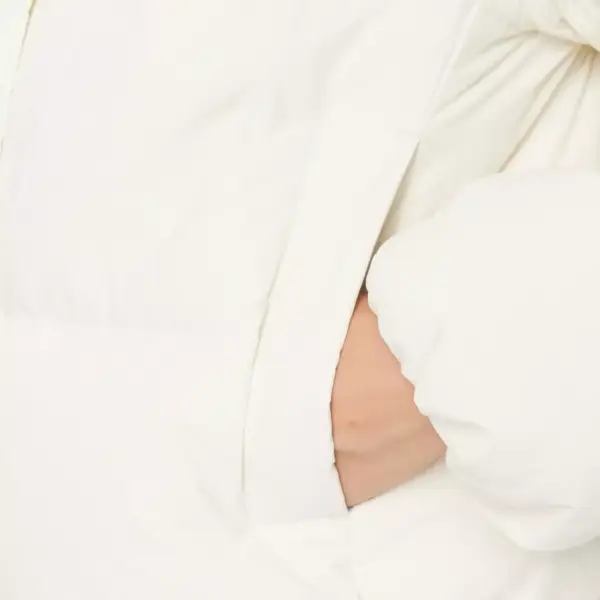 calvin klein Κοντό Γυναικείο puffer Μπουφάν για Χειμώνα down soft touch label j20j222235 ybi Λευκό