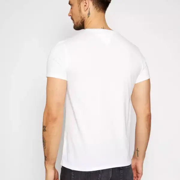 tommy hilfiger Ανδρικό t shirt tjm original jersey dm0dm04411 100 Λευκό