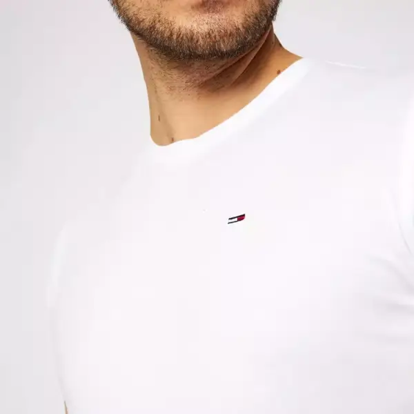 tommy hilfiger Ανδρικό t shirt tjm original jersey dm0dm04411 100 Λευκό