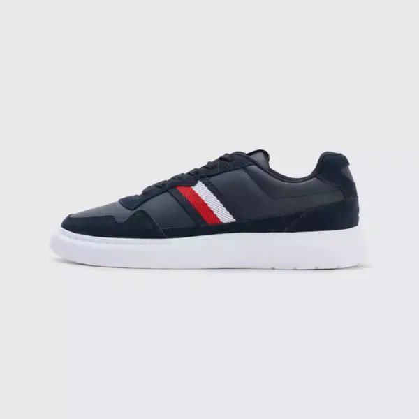 tommy hilfiger lightweight leather mix cup Ανδρικά sneakers fm0fm04427 dw5 Μπλε Ναυτικό