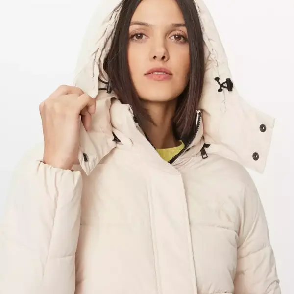 calvin klein Κοντό Γυναικείο puffer Χειμωνιάτικο Μπουφάν monologo non down sherpa j20j221377 abj Εκρού