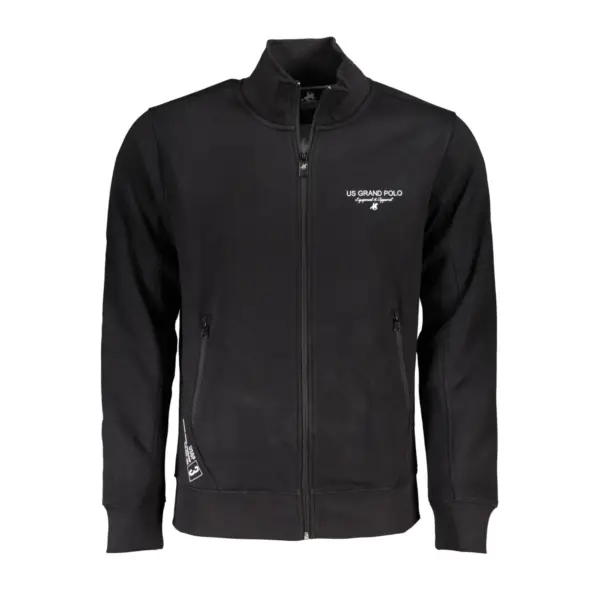 u.s.grand polo club Ανδρική Ζακέτα με Φερμουάρ usf897 Μαύρο