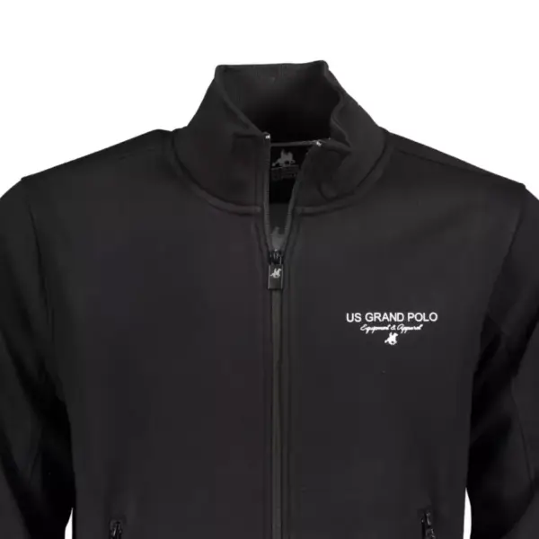 u.s.grand polo club Ανδρική Ζακέτα με Φερμουάρ usf897 Μαύρο