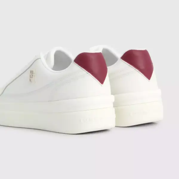 tommy hilfiger Γυναικεία sneaker th elevated court fw0fw07568 ybh Λευκό