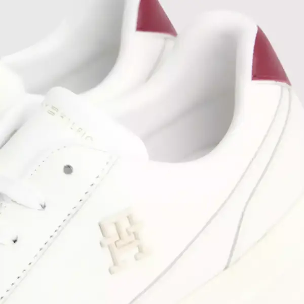 tommy hilfiger Γυναικεία sneaker th elevated court fw0fw07568 ybh Λευκό