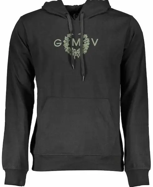 gian marco venturi piero Ανδρικό Φούτερ με Κουκούλα au00796 piero black Μαύρo