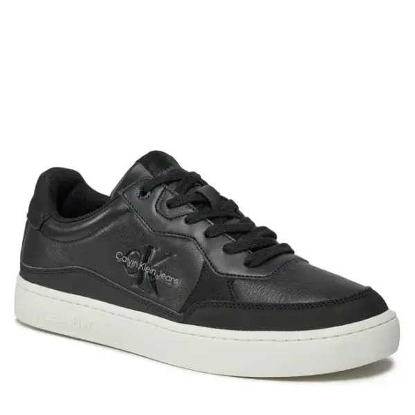 calvin klein Ανδρικά sneakers classic cupsole low lth ml fad ym0ym00885 0gm Μαύρο