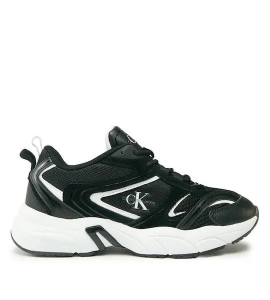calvin klein Γυναικεία sneakers retro tennis su mesh wn yw0yw00891 0gm Μαύρο