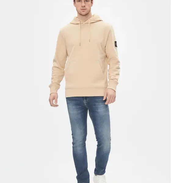calvin klein Ανδρικό Φούτερ με Κουκούλα j30j323430 aat Μπεζ