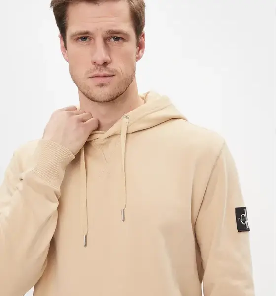 calvin klein Ανδρικό Φούτερ με Κουκούλα j30j323430 aat Μπεζ