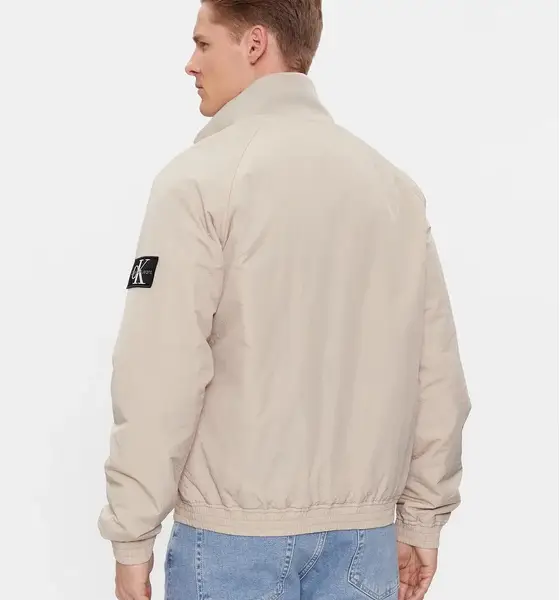 calvin klein Ανδρικό Χειμωνιάτικο Μπουφάν harrington jacket regular fit j30j324697 ped Μπεζ