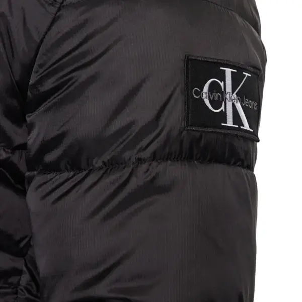 calvin klein Ανδρικό Χειμωνιάτικο Μπουφάν trim lw padded jacket j30j323465 beh Μαύρο