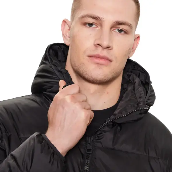 calvin klein Ανδρικό Χειμωνιάτικο Μπουφάν trim lw padded jacket j30j323465 beh Μαύρο