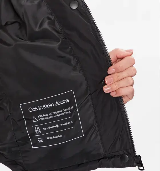calvin klein Κοντό Γυναικείο puffer Μπουφάν j20j221377 beh Μαύρο