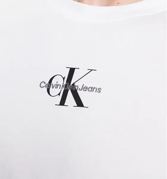 calvin klein Ανδρικό t shirt regular fit j30j323483 yaf Λευκό