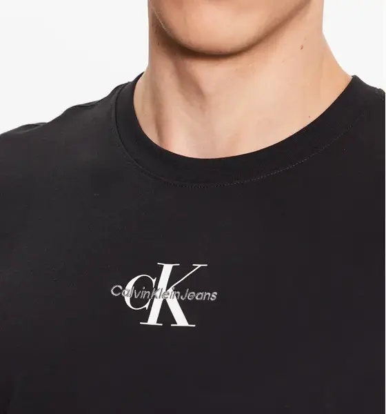 calvin klein Ανδρικό t shirt regular fit j30j323483 beh Μαύρο
