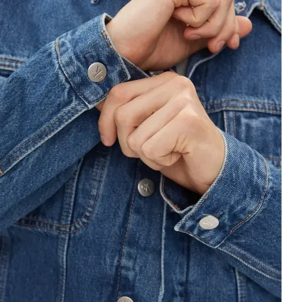 calvin klein Τζιν Μπουφάν regular fit j30j32390 1Α4 Μπλε