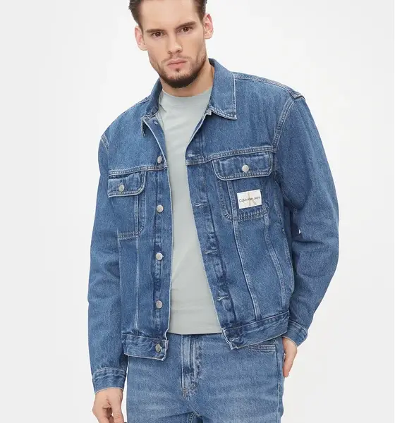 calvin klein Τζιν Μπουφάν regular fit j30j32390 1Α4 Μπλε