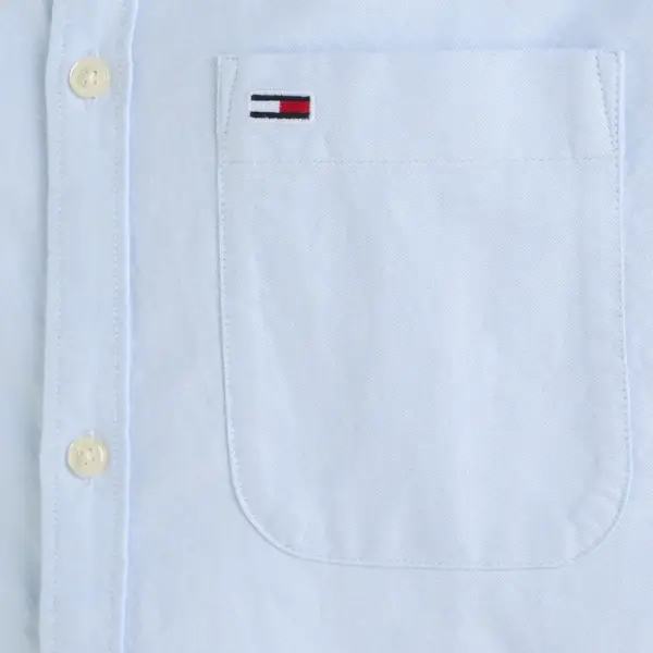 tommy hilfiger Ανδρικό Πουκάμισο tjm reg oxford regular fit dm0dm18335 cdn Γαλάζιο