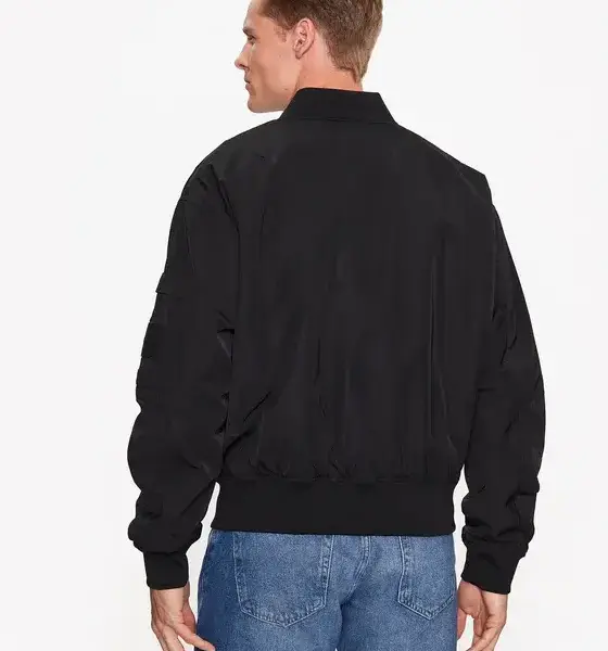 calvin klein Ανδρικό Χειμωνιάτικο Μπουφάν lightweight bomber jacket j30j323842 beh Μαύρο