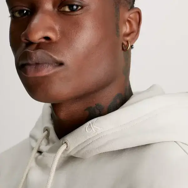 calvin klein Ανδρικό Φούτερ με Κουκούλα j30j322894 ped Μπεζ