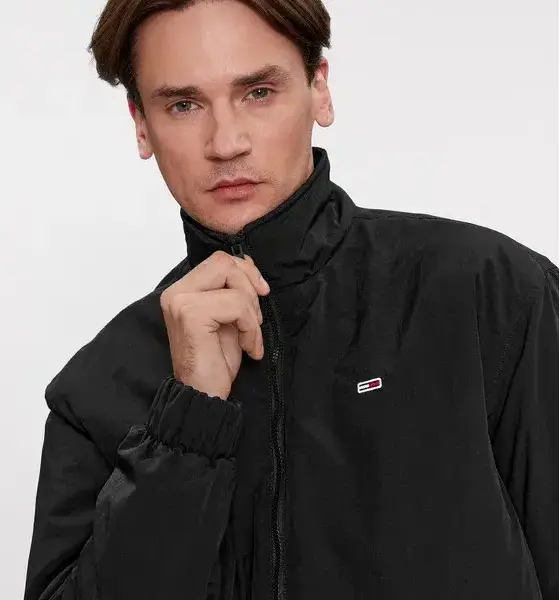 tommy hilfiger Ανδρικό Χειμωνιάτικο Μπουφάν tjm essential padded jacket dm0dm17238 bds Μαύρο