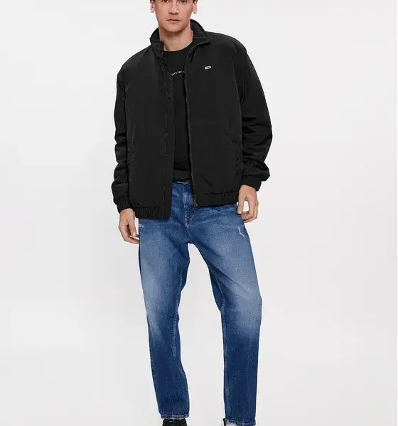 tommy hilfiger Ανδρικό Χειμωνιάτικο Μπουφάν tjm essential padded jacket dm0dm17238 bds Μαύρο