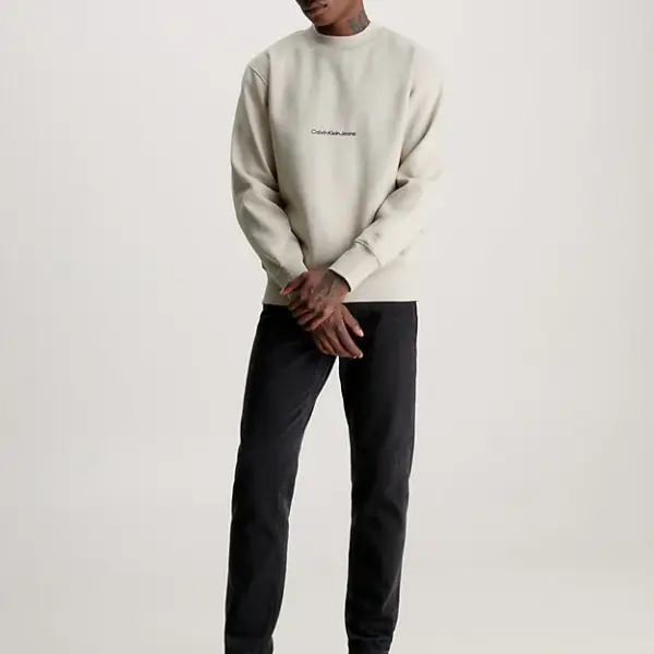 calvin klein Ανδρικό Φούτερ j30j324116 ped Μπεζ