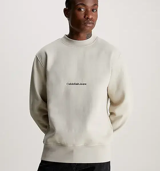 calvin klein Ανδρικό Φούτερ j30j324116 ped Μπεζ