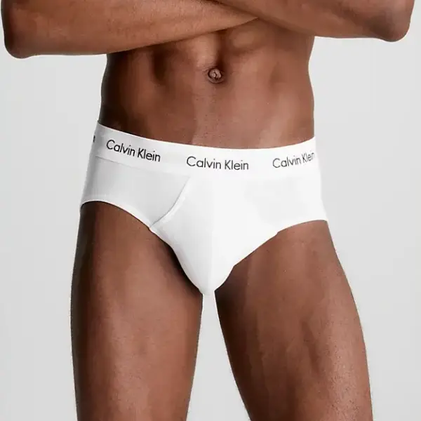 calvin klein Ανδρικά Σλιπ hip brief 3pack 0000u2661g 100 Λευκό