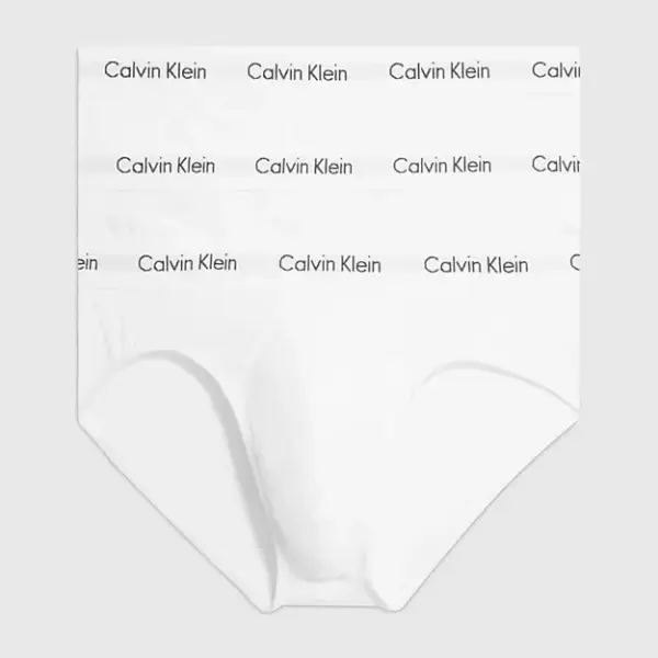 calvin klein Ανδρικά Σλιπ hip brief 3pack 0000u2661g 100 Λευκό