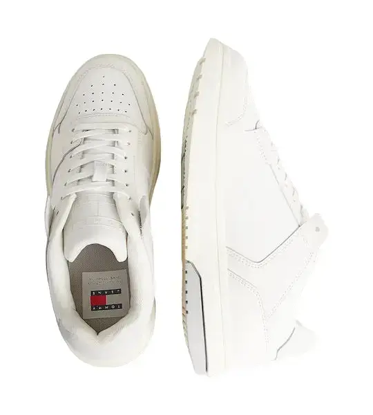 tommy hilfiger Δερμάτινα Γυναικεία sneakers tjw skate sneaker ltr en0en02423 ybi Μπεζ