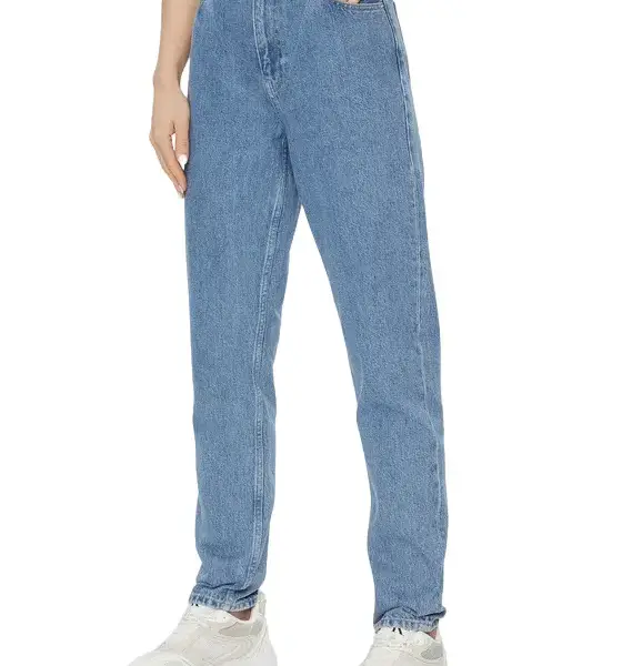 calvin klein Γυναικείο Παντελόνι jean σε mom Εφαρμογή j20j222153 1aa Μπλε